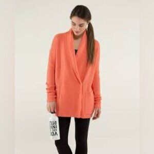 lululemon athletica Orange Cardigan